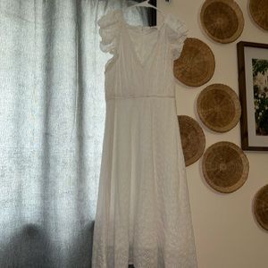 Never worn white dress